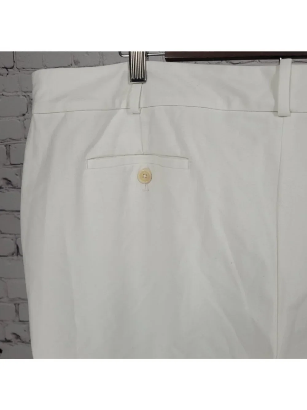 Talbots White Signature High Rise Straight Leg Lined Chino Pants 20L (41x34) - Picture 11 of 14